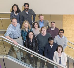 Members of the Psi team include: Back: Yiwen Xu, Venkat Srinivasan, David Raila, John Hart Middle: Steve Long, Donna Cox, Rachel Shekar, James O’Dwyar, Diwakar Shukla Front: Yu Wang, Balaji Panneerselvam, Amy Marshall-Colon